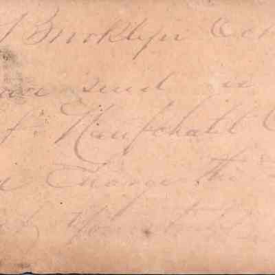 C.H. Green Order postcard 1880-10-05 recto: C.H. Green Order postcard 1880-10-05 Neufchatel cheese order.