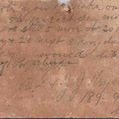 C.H. Green Order postcard 1881-05-20 A. L. & J. J. Reynold recto: C.H. Green Order postcard 1881-05-20 A. L. & J. J. Reynold cheese order.