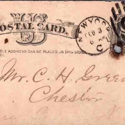C.H. Green Order postcard undated A. L. & J. J. Reynold verso: C.H. Green Order postcard undated A. L. & J. J. Reynold