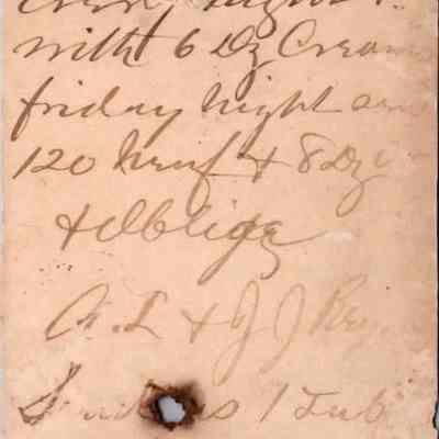 C.H. Green Order postcard undated A. L. & J. J. Reynold recto: C.H. Green Order postcard undated A. L. & J. J. Reynold for Neufchatel & cream cheeses.
