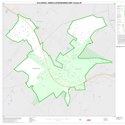 2010 Census - Urban Cluster Reference Map: Chester, NY