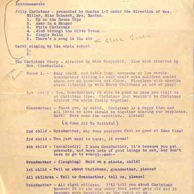 01. Christmas Program 1947