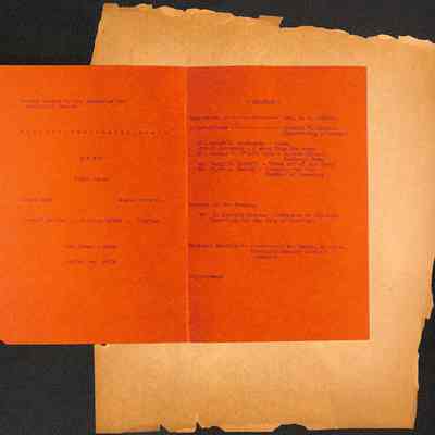 27. Chamber of Commerce Banquet program interior