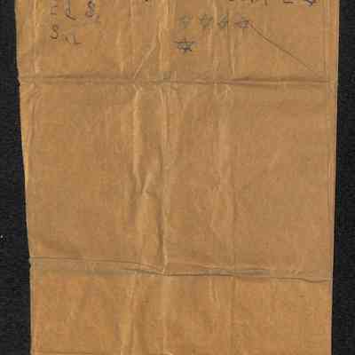 27. Loose brown bag - recto