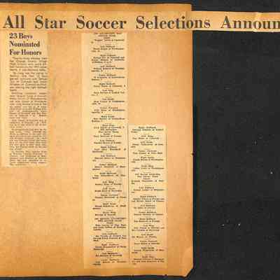 31. All Star Soccer Selections Announced