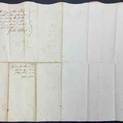 Julian Verplanck to Abraham Schultz 1798 - Back