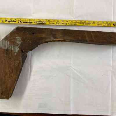Section of Lady's Waiting Bench Corner Frame - right side