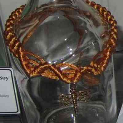 Macramé bottle