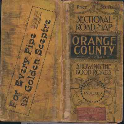 Orange County Sectional Road Map Showing the Good Roads