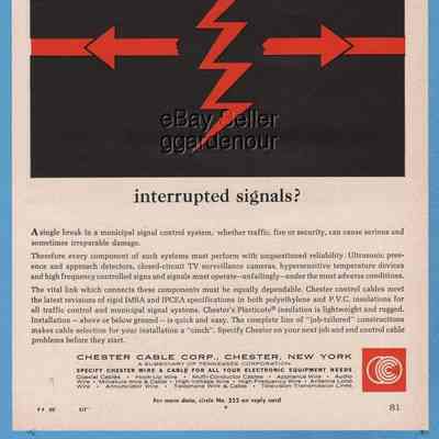 Chester Cable Corp Print Ad