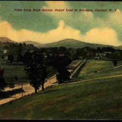 View from High School, Sugar Loaf in Distance, Chester, N. Y.