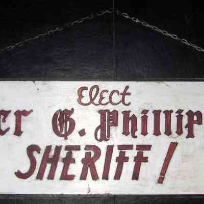 Elect Roger G. Phillips for Sheriff sign
