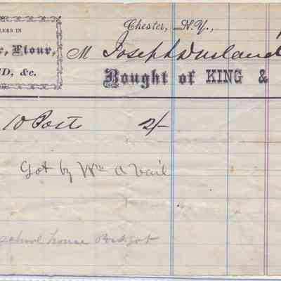 187_ - King and Board - Lumber, Flour and Feed: The image shows an old receipt from King & Board, dated 1897, for ten posts.