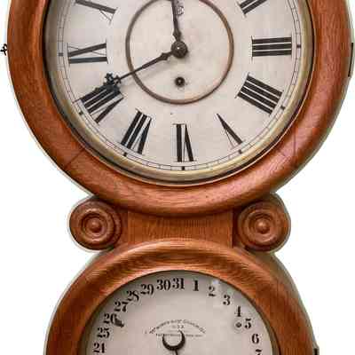 Chester National Bank Board Room Clock-Calendar