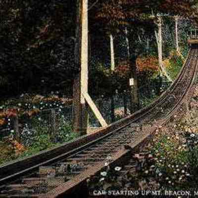 Car starting up Mt. Beacon, Matteawan, N.Y.
