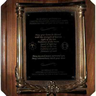 Recognition Chester Volunteer Ambulance Corps. from Trout Brook Engine & Hose Company