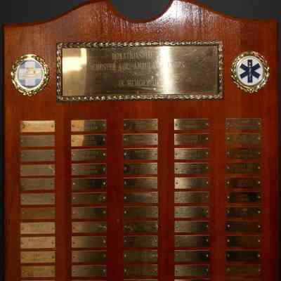 Chester Volunteer Ambulance Memorial Donations Plaque