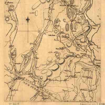 [Map of Orange and Rockland counties area of New York] Copied from surveys laid down by R. Erskine, F.R.S. 1778, 1779.