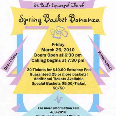 Spring Basket Bonanza Flyer