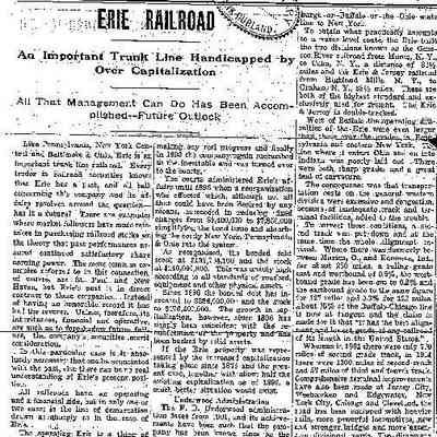 Erie Railroad article