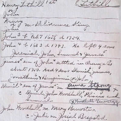Tuthill Family Genealogy Records