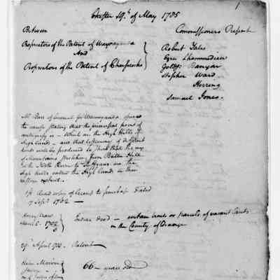 Alexander Hamilton Papers: Legal File, 1708-1804; Wawayanda v. Cheesecocks 1785