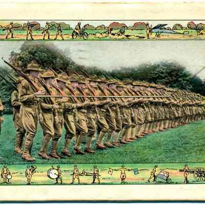 Souvenir post cards from Fort Meade, Maryland - back cover