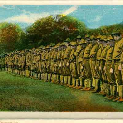Attached Roll Call post card from Fort Meade, Maryland.