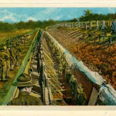 Attached Range Pits post card from Fort Meade, Maryland.