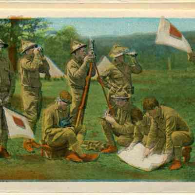 Attached Signaling post card from Fort Meade, Maryland.