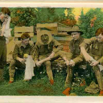 Attached After the Hike post card from Fort Meade, Maryland.