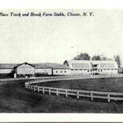 View of Race Track and Brook Farm Stable, Chester, N. Y.