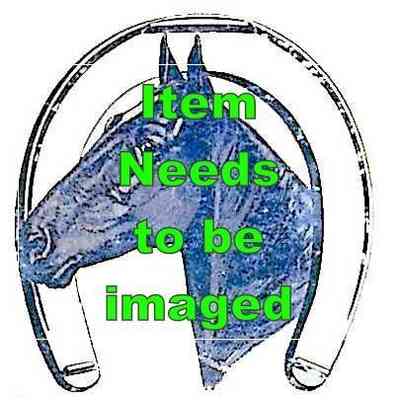 placeholder graphic: A stylized blue horse head is in a horseshoe outline. Bold, bright green text reads “Item Needs to be imaged” at the center. This is a placeholder for a future image.