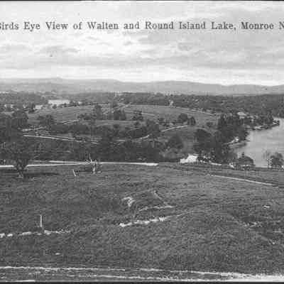 Birds Eye View of Walton and Round Island Lake, Monroe, N. Y.