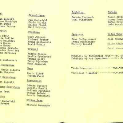 Music in '74 - '75 15 A Spring Festival