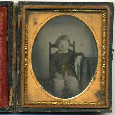 Seated boy