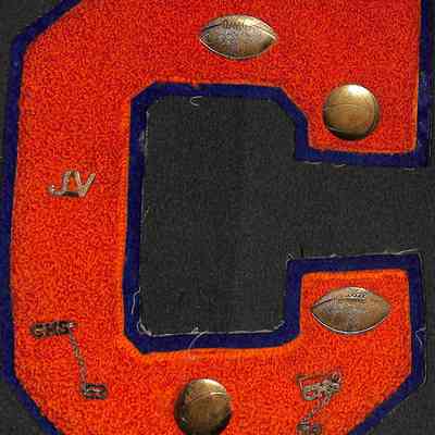 Johnny Cavallero's JV & Varsity Football and Basketball Letter