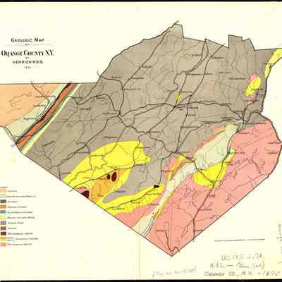 Geologic map of Orange County, N.Y.