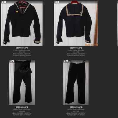 Veto Mangano's WWII Navy Uniform