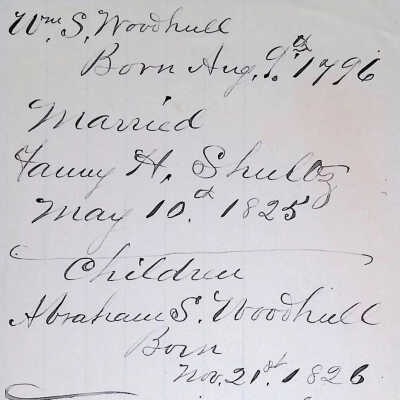 Woodhull Family Genealogy Records