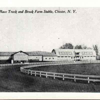 View of Race Track and Brook Farm Stable, Chester, N.Y.