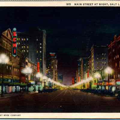 Main Street at Night, Salt Lake City, Utah