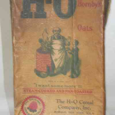 H-O (Hornby's Oats) Cereal Box - front