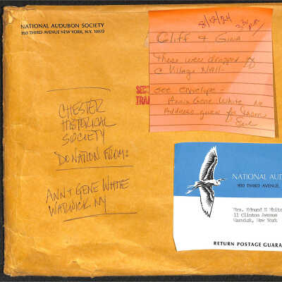 Envelope Ann and Gene White Collection was in