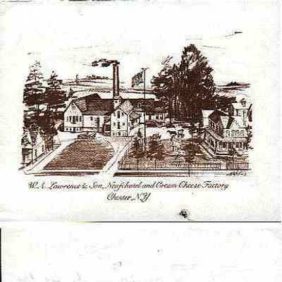 William A. Lawrence & Son, Neufchatel and Cream Cheese Factory notecard