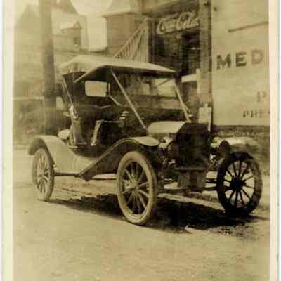Village car parked street side