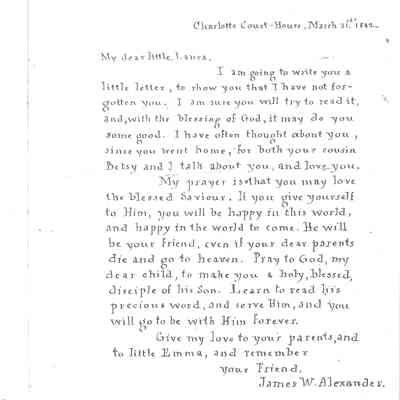 James Alexander to Laura Helen Henry