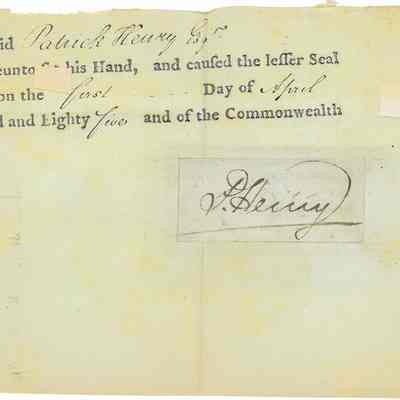 Fragment of Land Grant