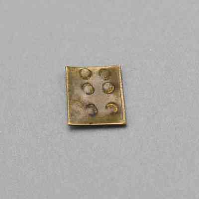 Six-Stamped Brass Grain Weight