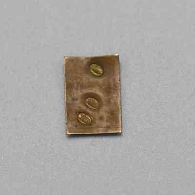 Three-Stamped Grain Brass Weight